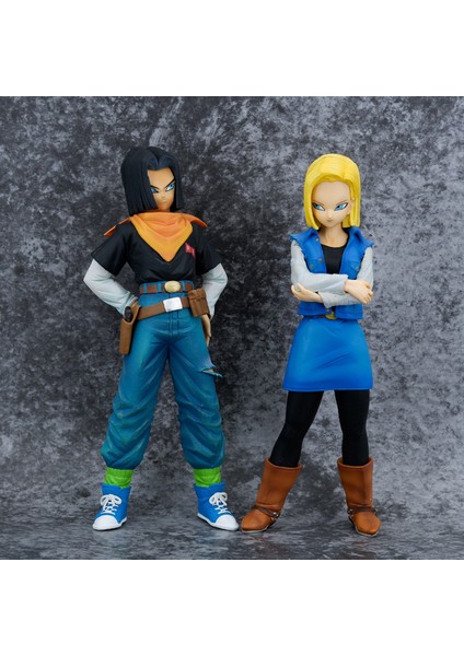 Dragon Ball Figürü Dragon Ball Z Android No. 17 No. 18 Manzara Modeli Süslemesi (Yurt Dışından)
