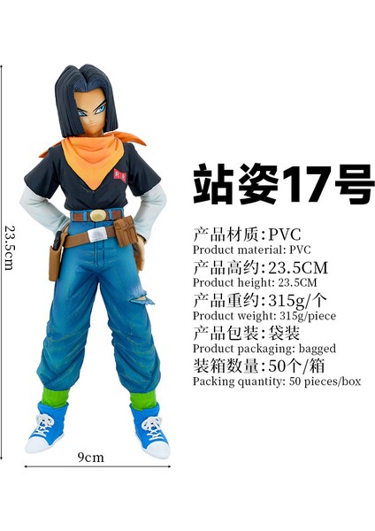 Dragon Ball Figürü Dragon Ball Z Android No. 17 No. 18 Manzara Modeli Süslemesi (Yurt Dışından)
