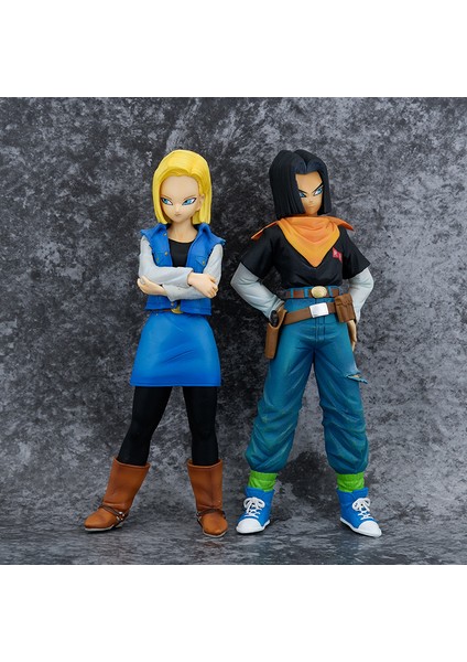Dragon Ball Figürü Dragon Ball Z Android No. 17 No. 18 Manzara Modeli Süslemesi (Yurt Dışından)