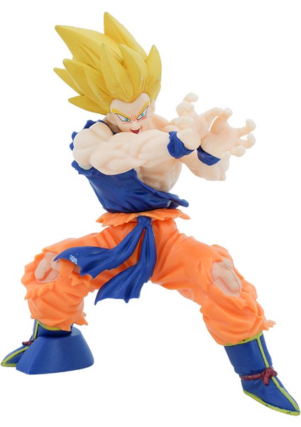 Dragon Ball 20TH Yıldönümü Süper Kaplumbağa Tarzı Qigong Savaş Hasarlı Shockwave Goku Şekilli Kalıp Süsleme (Yurt Dışından)