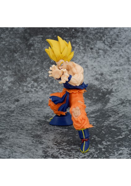 Dragon Ball 20TH Yıldönümü Süper Kaplumbağa Tarzı Qigong Savaş Hasarlı Shockwave Goku Şekilli Kalıp Süsleme (Yurt Dışından) fırsatları
