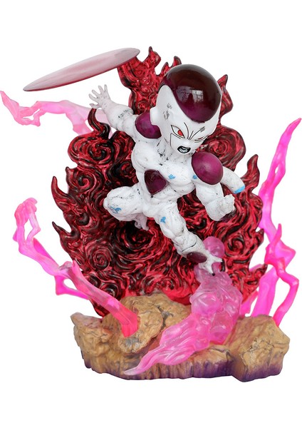 Dragon Ball Gk Aydınlık Versiyon G5 Goku Vegeta Renkli Aydınlık Sahne Modeli Şekil Seti (Yurt Dışından)
