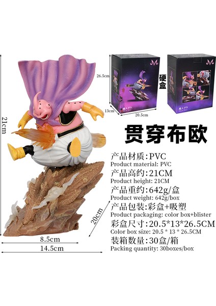 Dragon Ball Serisi Sky Top Dragon Ball Z Vegeta Buu Heykeline Nüfuz Ediyor El Modeli Gk Süsleme (Yurt Dışından) fiyatları