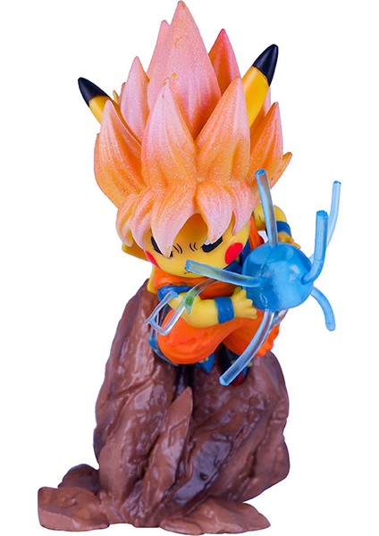 Pikachu Çünkü Son Wukong Dragon Ball Saiyan 3 Wukong Süper 2 Formu Q Versiyonu Sahne Figürü Oyuncak (Yurt Dışından)