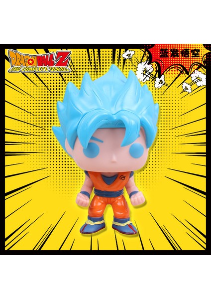 Pop Dragon Ball Şekil Sandıklar Goku Vegeta Buu Büyük Kafa Bebek Şekil Şekil Komik Sergi (Yurt Dışından)