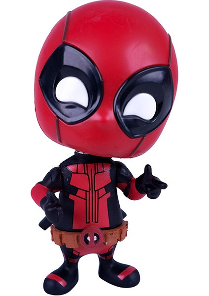 Red Ocean Kahraman Örümcek Adam Deadpool Demir Adam Kara Panter Hulk Thanos Araba Bobblehead Oyuncak Bebek (Yurt Dışından)