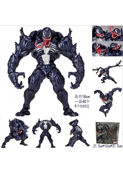 El Yapımı Örümcek Adam Yamaguchi Tarzı Hareketli Venom Katliamı Modeli Süs Bebeği (Yurt Dışından)