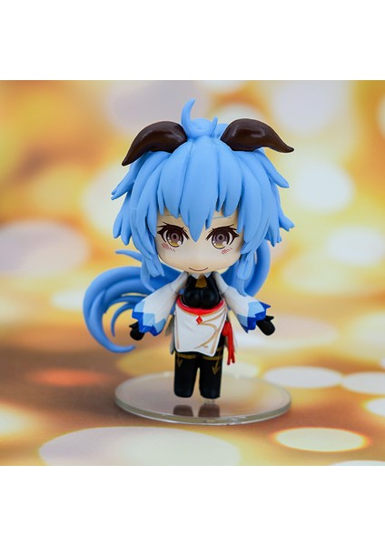 Keli Figürü Ganyu Anime Iki Boyutlu Oyun Modeli Şasi Süsler Sevimli Bebek Hediye (Yurt Dışından)