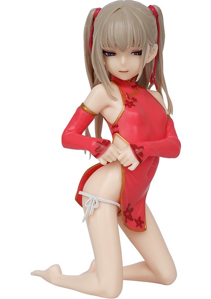 Red Ocean Cheongsam Alice Figürü AS109 Iki Boyutlu Anime Kız Modeli Süsler Sevimli Kalkış (Yurt Dışından)