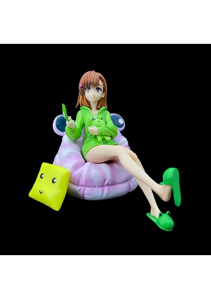 Belirli Bir Büyülü Endeks Misaka Mikoto'nun Yeteneği Top Kardeş Kurbağa Takım Elbise Değişen Kafa Oturan Kutulu Şekil Modeli (Yurt Dışından) modelleri