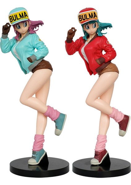 Dragon Ball Animasyon Grubu Charm & Sparkle Bulma Günlük Giysiler Kutulu El Yapımı Ofis Figürü Süsleme Modeli (Yurt Dışından)