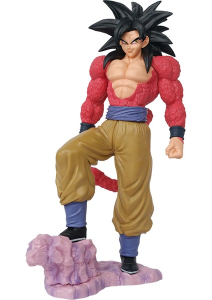 Dragon Ball Şekil 4. Nesil Saiyan Süper 4 Sun Wukong Komik Renk Seti Modeli Heykeli Süsleme (Yurt Dışından)