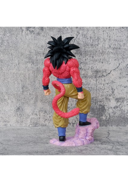 Dragon Ball Şekil 4. Nesil Saiyan Süper 4 Sun Wukong Komik Renk Seti Modeli Heykeli Süsleme (Yurt Dışından) modelleri