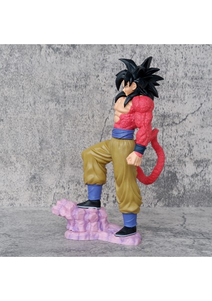 Dragon Ball Şekil 4. Nesil Saiyan Süper 4 Sun Wukong Komik Renk Seti Modeli Heykeli Süsleme (Yurt Dışından) fırsatları
