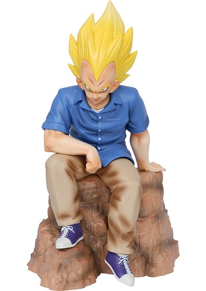 Süper Saiyan Trendy Vegeta Günlük Giysiler Pembe Giysiler Mavi Giysiler Oturan Süsleme Kutulu Şekil (Yurt Dışından)