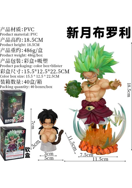Dragon Ball Gk Crescent Wcf Süper 3 Broly Bebek Broly Büyük Maymun Şekilli Kalıp Süsleme (Yurt Dışından) fiyatları