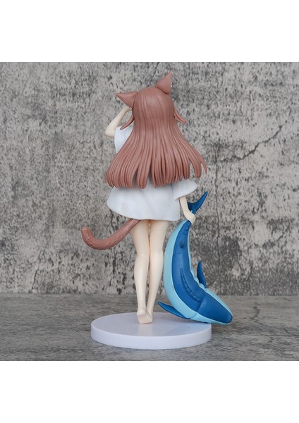 Soya Fasulyesi Tozu Figürü Ayakta Balık Yiyen Güzel Kız Kedi Kız Modeli Anime Iki Boyutlu Masaüstü Şasi Dekorasyon (Yurt Dışından) fırsatları