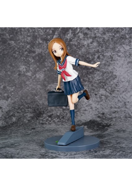 Eve Giderken 2 Figürle Alay Etmekte Iyi Olan Takagi-San Anime Iki Boyutlu Güzel Kız Modeli Süsleri (Yurt Dışından)