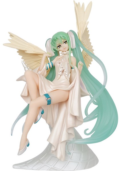 Tenıtol Hatsune Miku Parlak Melek Kız 2d Güzel Kız Figürü Masaüstü Süsleme Vaka Modeli (Yurt Dışından)