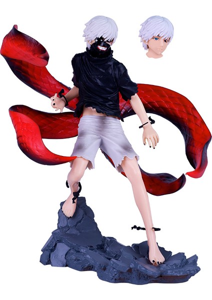 Tokyo Ghoul Figürü Maske Kırkayak Yüzü Değiştirilebilir Kaneki Ken Bebek Modeli Modeli (Yurt Dışından)