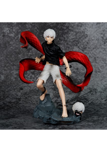 Tokyo Ghoul Figürü Maske Kırkayak Yüzü Değiştirilebilir Kaneki Ken Bebek Modeli Modeli (Yurt Dışından)