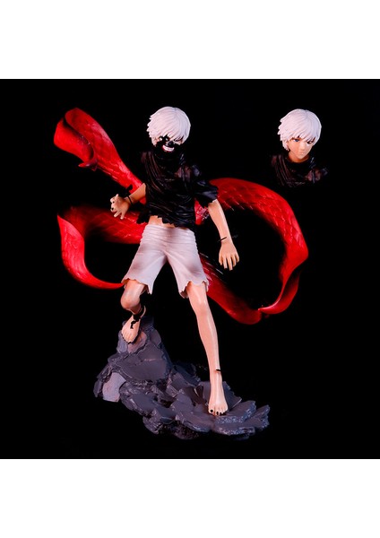 Tokyo Ghoul Figürü Maske Kırkayak Yüzü Değiştirilebilir Kaneki Ken Bebek Modeli Modeli (Yurt Dışından)