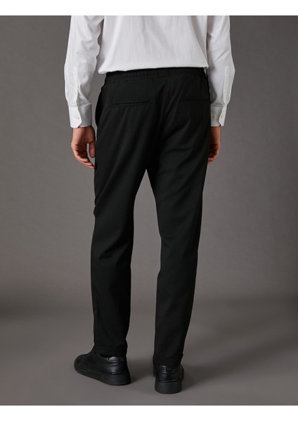 Kumaş Pantolon Slim Fit Beli Bağcıklı Cep Detaylı Bilek Boy fırsatları