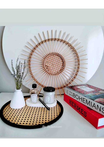 By Bohostore Hazeran Bambu Ayna, Rattan Ayna