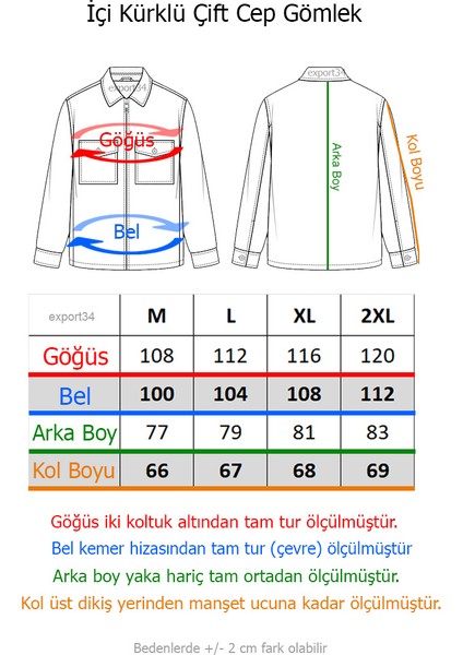 Bej Krem Tek Renk Düz Sade Kapüşonlu Içi Yün Kürklü Kışlık Oduncu Ceket Gömlek