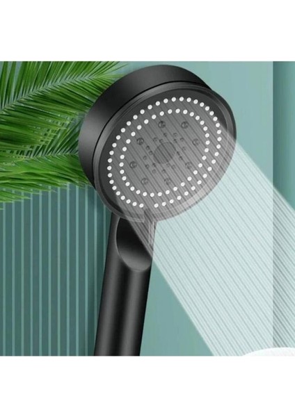 5 Kademeli Turbo Su Tasarruflu Duş Başlığı Siyah Duş Başlığı Fonksiyonlu Duş Alosu indirimleri