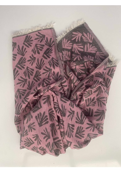 Ela Pembe %100 Pamuk Peştamal Havlu