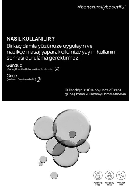 The Ceel Aha Bha Aktif Kömür İçeren Cilt Kusur Azaltıcı Niacinamide Etkili Siyah Serum 30 ml