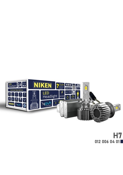 H7 Nova Xenon LED Yeni Seri 12.000 Lümen 90w