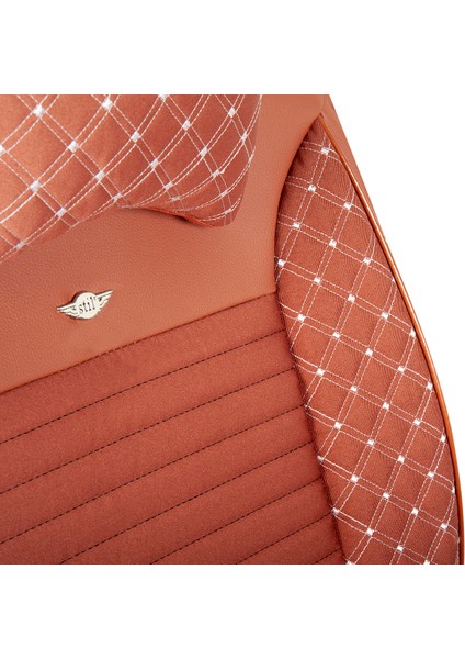 alfa Romeo Spider Uyumlu Yarı Deri Oto Koltuk Kılıfı Ön-Arka Set Elite Series Tarçın indirimleri