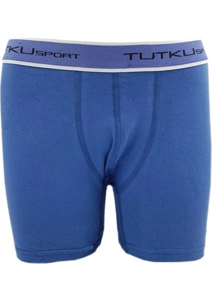 0400 Erkek Elastan Spor Boxer Tekli