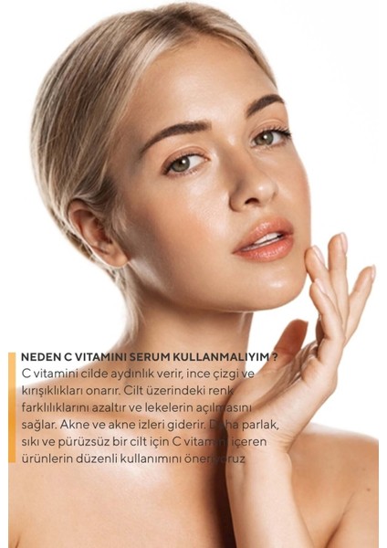 Leke Karşıtı Aydınlatıcı Vitamin C Serum Glutatyon, Ferulic Asit Ascorbic Asit 30 ml