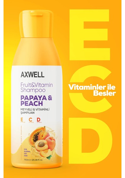 Meyveli Vitaminli Papaya & Şeftali Içeren Şampuan fiyatları