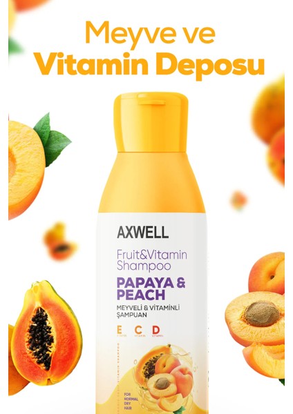 Meyveli Vitaminli Papaya & Şeftali Içeren Şampuan modelleri