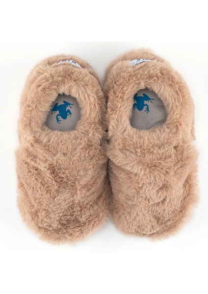 Erkek Bebek Kürklü Patik Bej