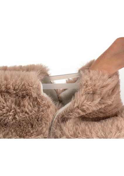 Erkek Bebek Kürklü Patik Bej indirimleri