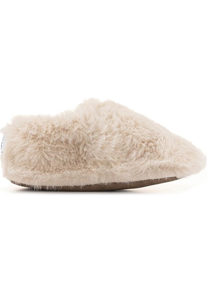 Unisex Bebek Kürklü Patik Ekru modelleri