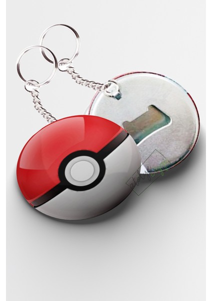 Atölye Çizgi Pokeball Açacaklı Anahtarlık 58MM