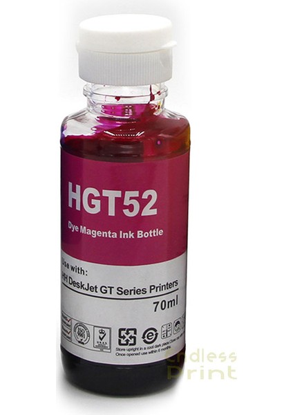 Mürekkep-Hp GT52XL Kırmızı Refill INK.-70ML