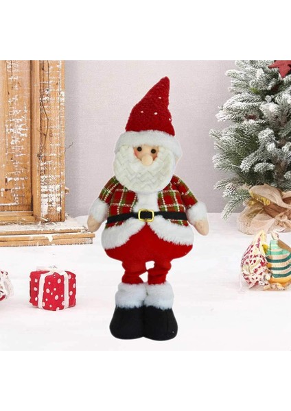 Dekoratif Uzayan Pelüş Noel Baba 60 cm