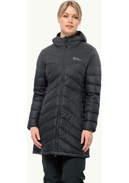 JACK WOLFSKİN TUNDRA DOWN COAT 1207751-6000 KADIN BLACK Mont&Ceket