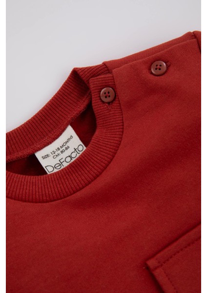 Erkek Bebek Bisiklet Yaka Renk Bloklu İçi Yumuşak Tüylü Sweatshirt A9753A523AU indirimleri