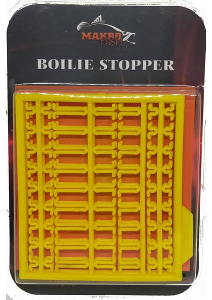 Makrofish Boili Stoper V Model Sarı (2 Li Paket)