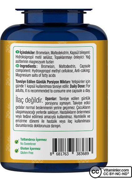 Bromelain 30 Kapsül