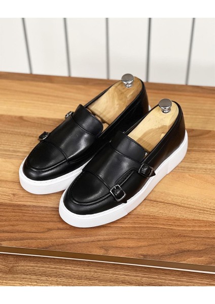 9087 Deri Siyah Casual Erkek Ayakkabı