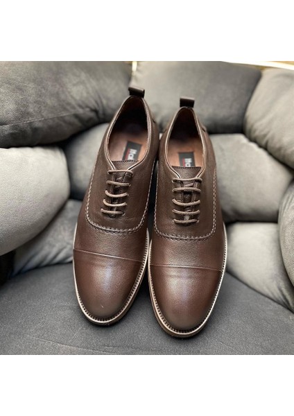 0796 Deri Kahverengi Casual Erkek Ayakkabı